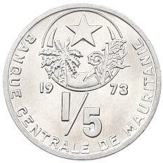 1/5 угии 1973 года Мавритания — Фото №1