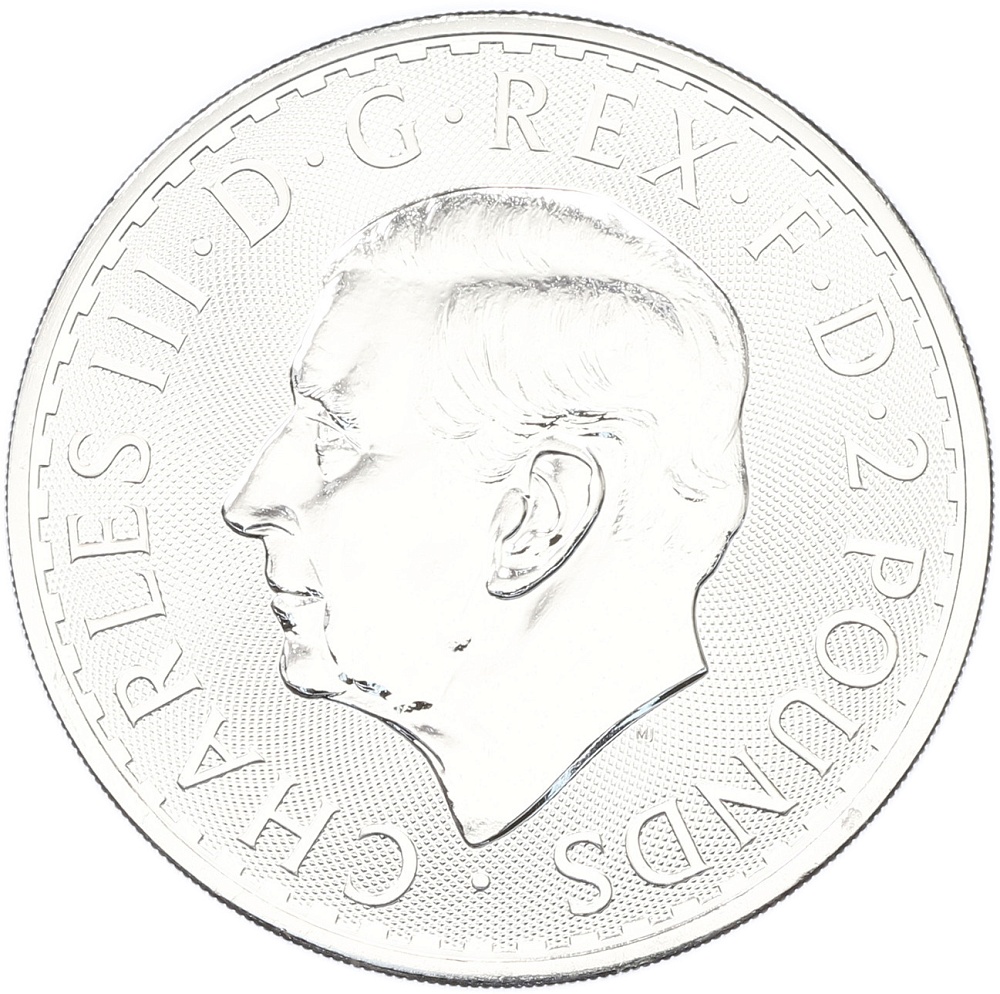 2 фунта 2025 года Великобритания «Британия» — Фото №2