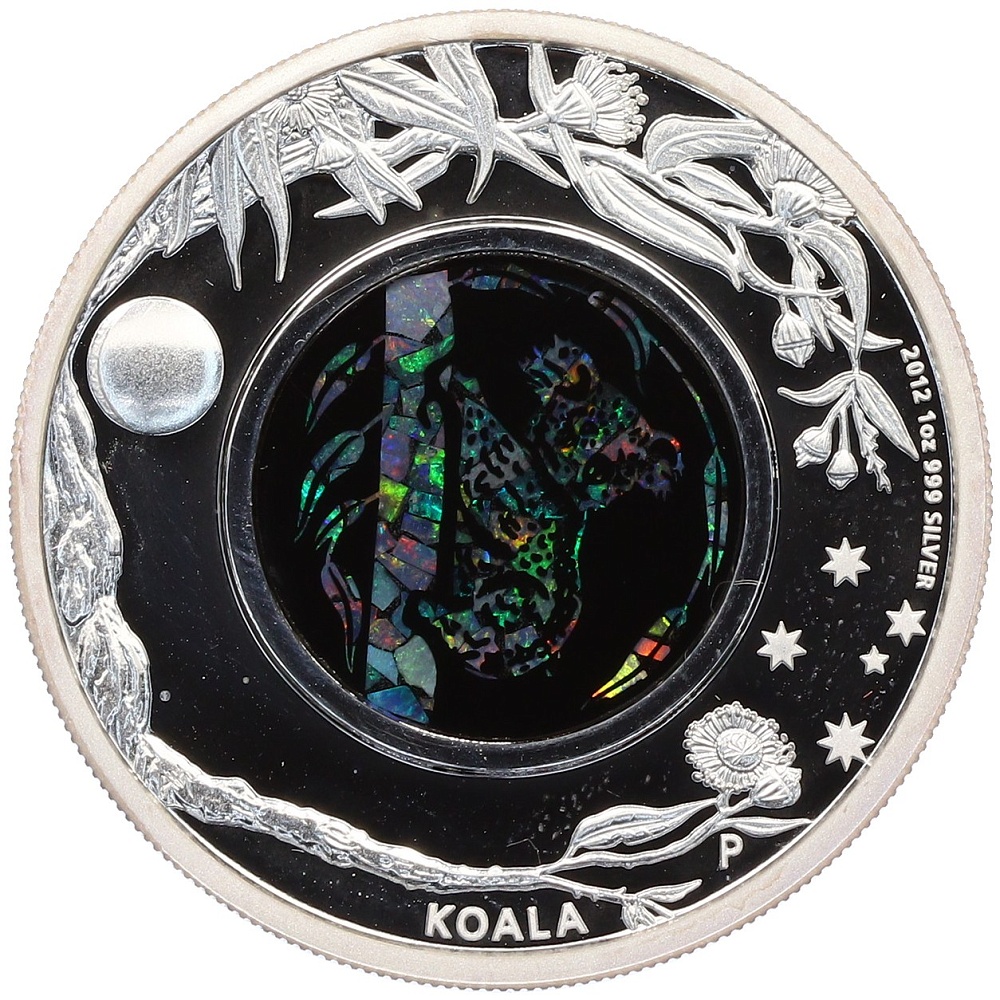 1 доллар 2012 года Австралия «Опал — Коала» — Фото №1