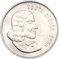 1 рэнд 1966 года ЮАР — Легенда на английском (SOUTH AFRICA) — Фото №1