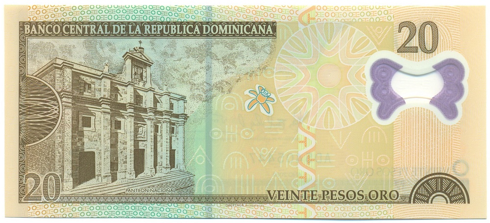 20 песо 2009 года Доминиканская республика — Фото №2