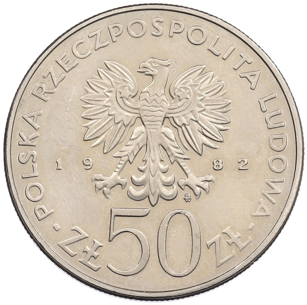 50 злотых 1982 года Польша «Польские правители — Князь Болеслав III Кривоустый» — Фото №2