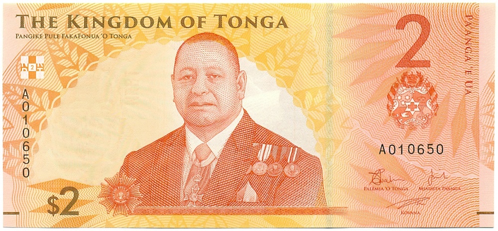 2 паанга 2023 года Тонга — Фото №1
