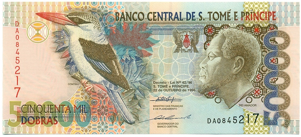 50000 добр 1996 года Сан-Томе и Принсипи — Фото №1
