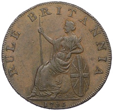 Токен 1/2 пенни 1793 года Великобритания — Гемпшир (Эмсворт Дж. Страйд) — Фото №2