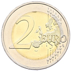 2 евро 2014 года Латвия — Фото №2