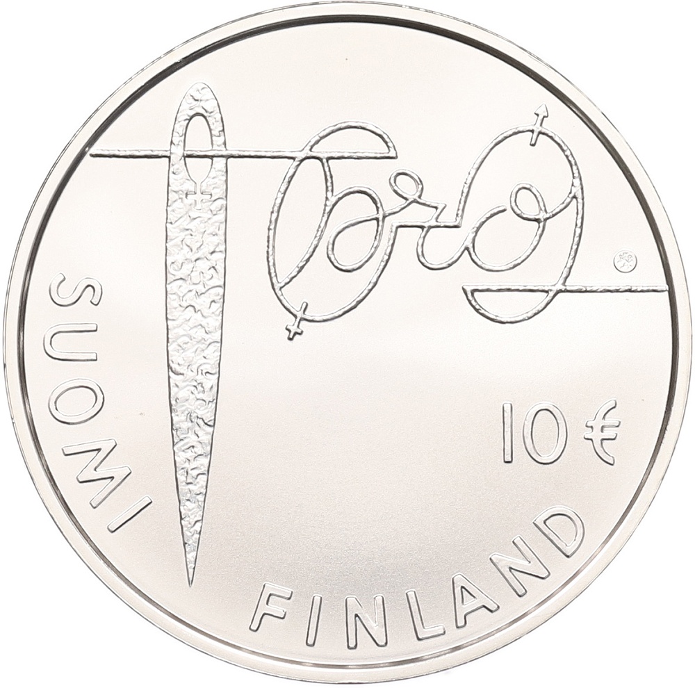 10 евро 2010 года Финляндия «Минна Кант» — Фото №2