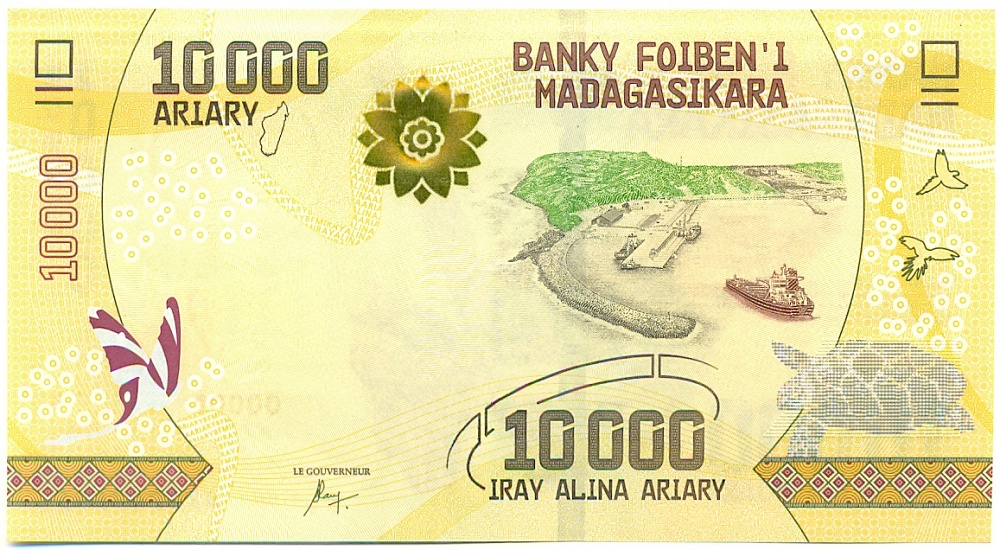 10000 ариари 2017 года Мадагаскар — Фото №2