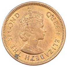 1 цент 1971 года Британский Маврикий — Фото №2