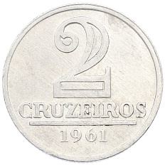 2 крузейро 1961 года Бразилия — Фото №1