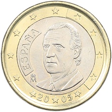1 евро 2005 года Испания — Фото №1