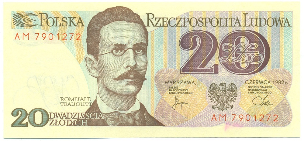 20 злотых 1982 года Польша — Фото №1