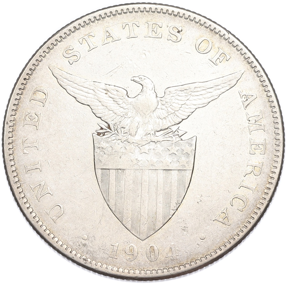 1 песо 1904 года Филиппины (Администрация США) — Фото №2