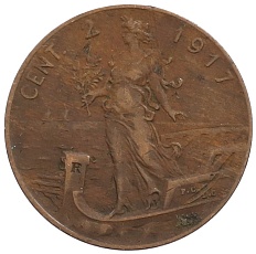 2 чентезимо 1917 года Италия — Фото №1