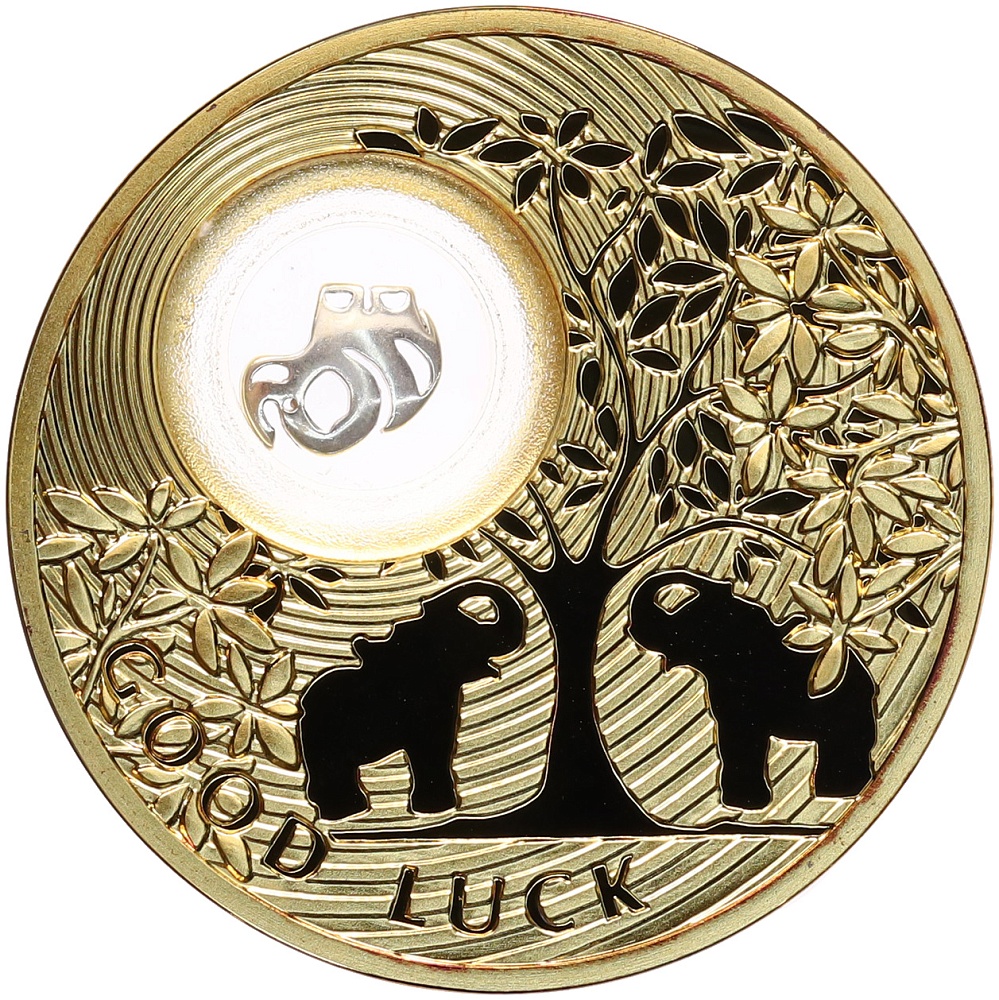 2 доллара 2013 года Ниуэ «Монета на удачу — Слоник» — Фото №1