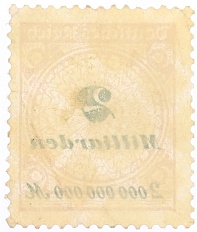 Почтовая марка 2 миллиарда марок 1923 года Германия — Фото №2
