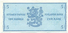 5 марок 1963 года Финляндия — Фото №2