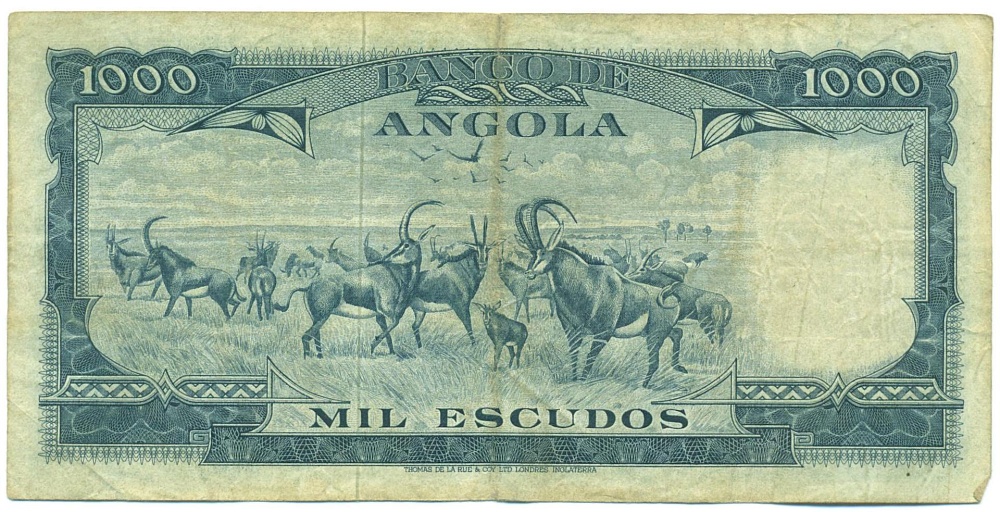 1000 эскудо 1970 года Ангола — Фото №2