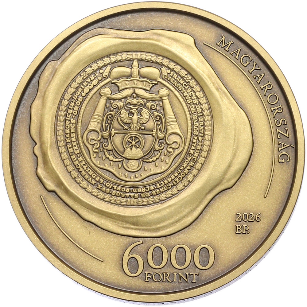 6000 форинтов 2026 года Венгрия «350-летие со дня рождения Франциска II Ракоци» — Фото №2