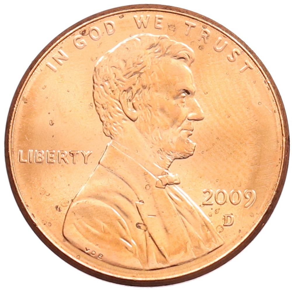 1 цент 2009 года D США «200 лет со дня рождения Авраама Линкольна — Детство в Кентукки» — Фото №2