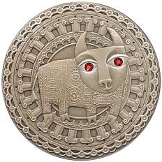 20 рублей 2009 года Белоруссия «Знаки зодиака — Телец» — Фото №1