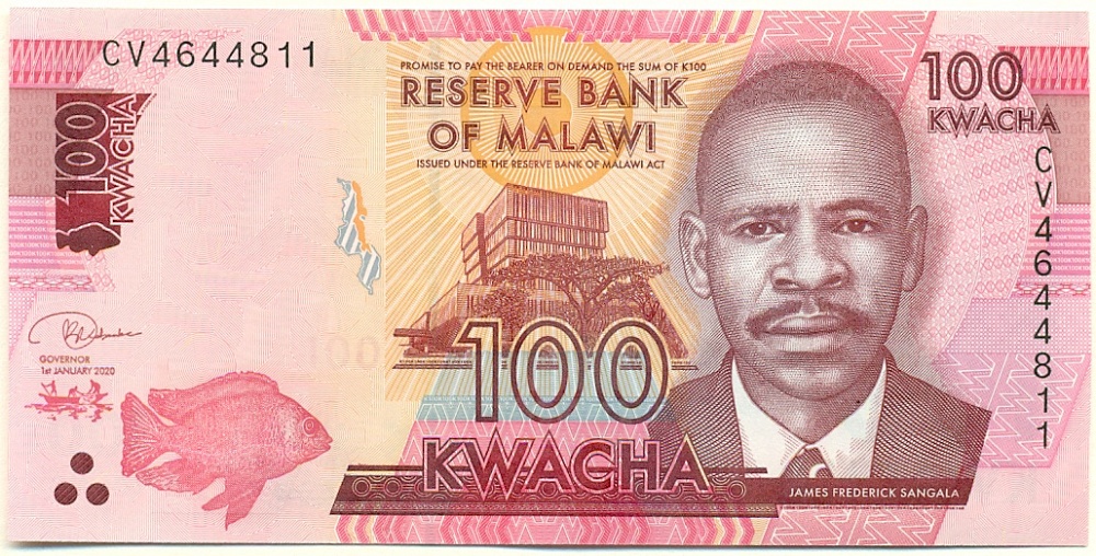 100 квача 2020 года Малави — Фото №1