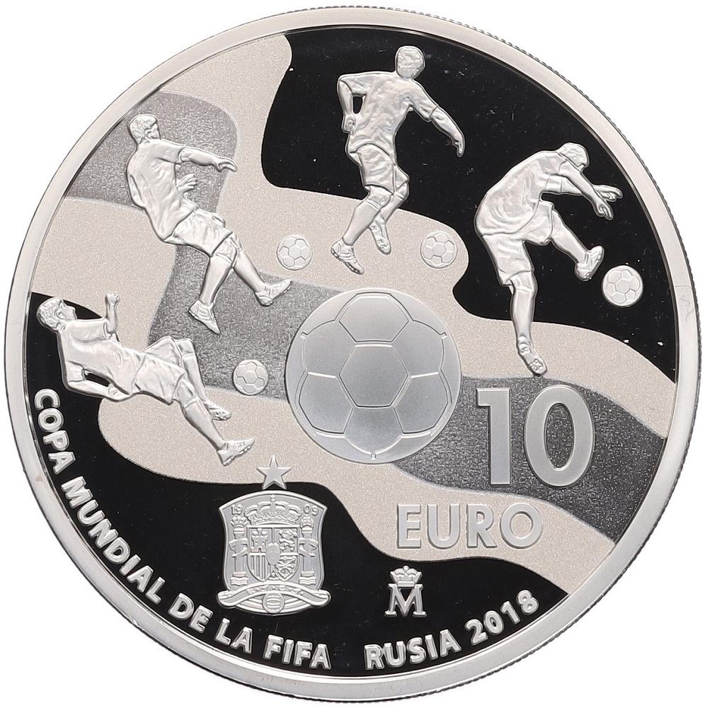 10 евро 2017 года Испания «Чемпионат мира по футболу 2018, Россия» — Фото №1