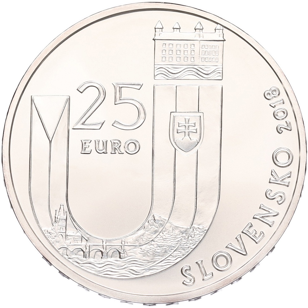25 евро 2018 года Словакия «25 лет Словакии» — Фото №2