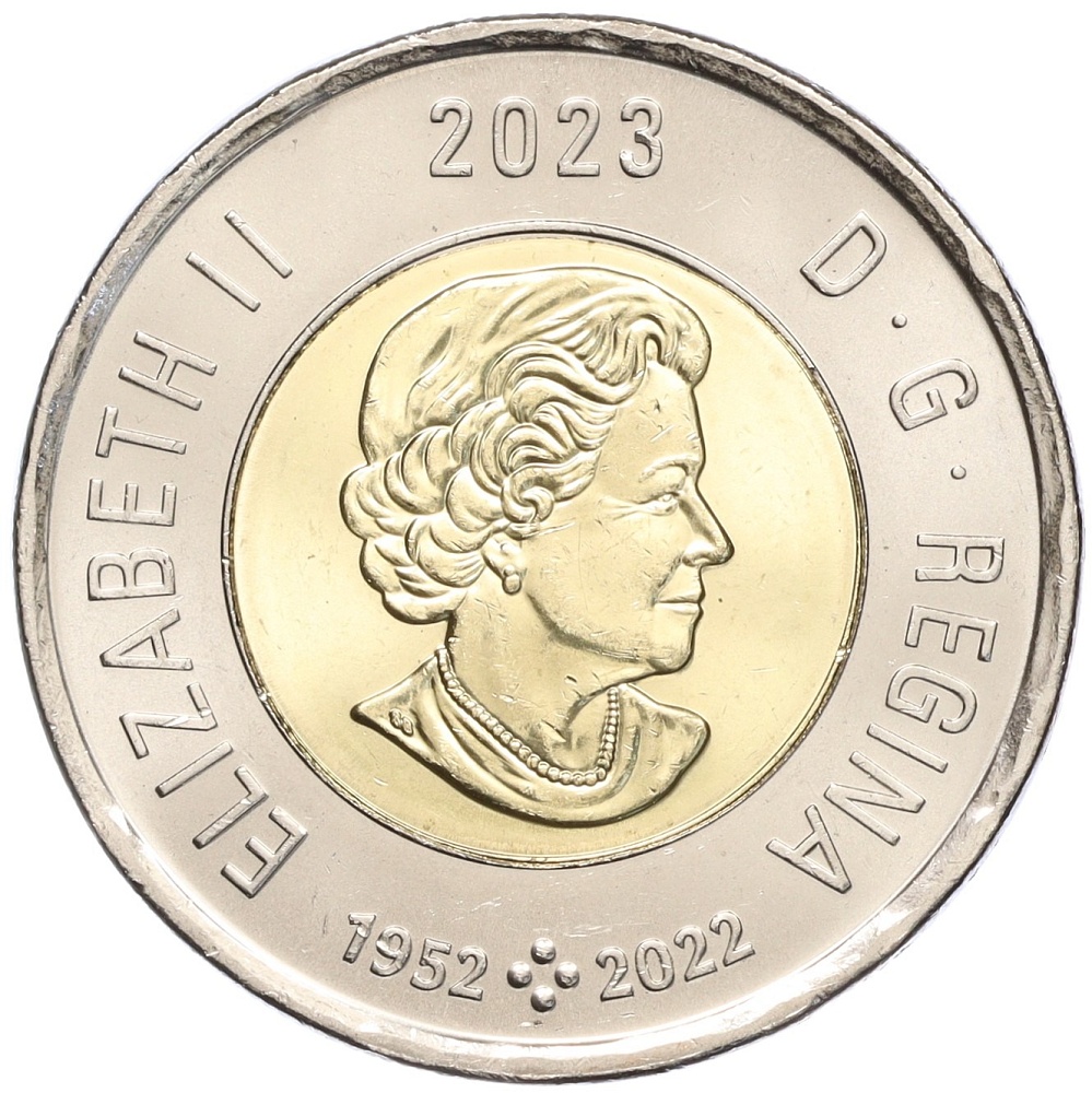 2 доллара 2023 года Канада «День коренных жителей Канады» (Цветное покрытие) — Фото №2