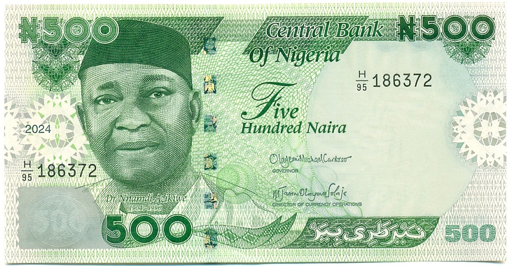 500 найра 2024 года Нигерия — Фото №1