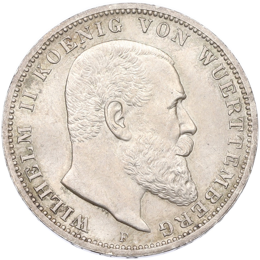 3 марки 1914 года Германия (Вюртемберг) — Фото №1