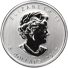 5 долларов 2012 года Канада «Канадская Фауна — Лось» — Фото №2