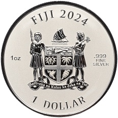 1 доллар 2024 года Фиджи «Год дракона» — Фото №2