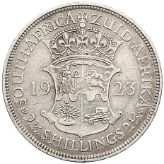 2 1/2 шиллинга 1923 года Британская Южная Африка — Фото №1