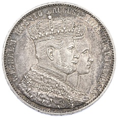 1 талер 1861 года Пруссия «Коронация Вильгельма I и Августы» — Фото №1