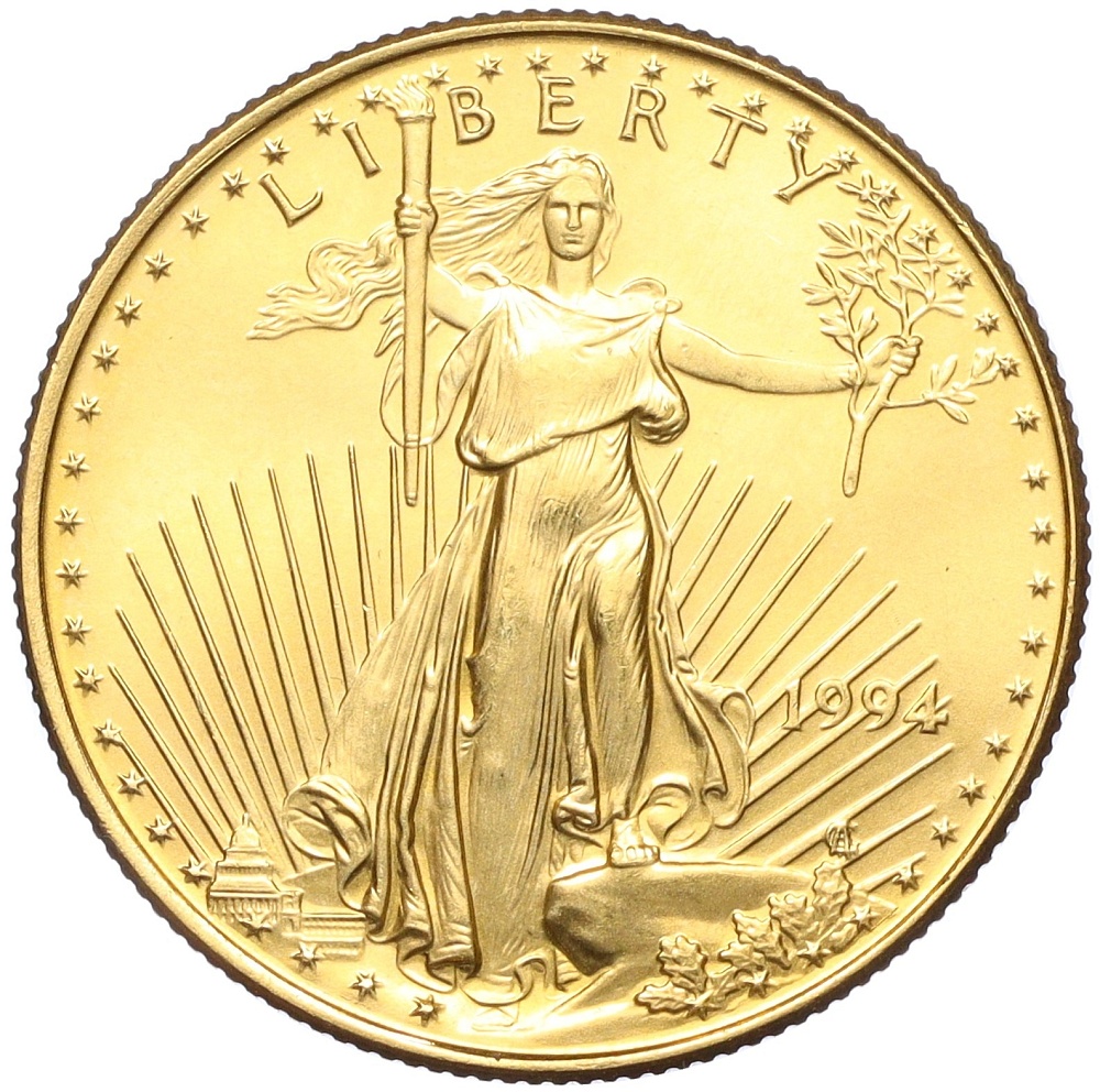 25 долларов 1994 года США «Американский золотой орел» — Фото №1