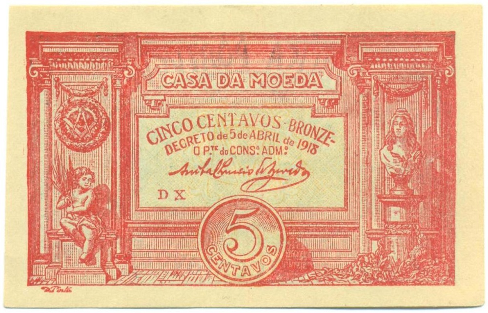 5 сентаво 1918 года Португалия — Фото №1