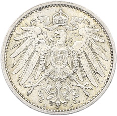 1 марка 1914 года A Германия — Фото №2