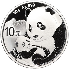 10 юаней 2019 года Китай «Панда» — Фото №1
