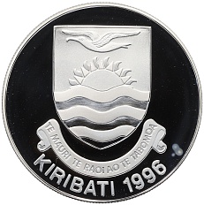 5 долларов 1996 года Кирибати «Первооткрыватель Кирибати» — Фото №2