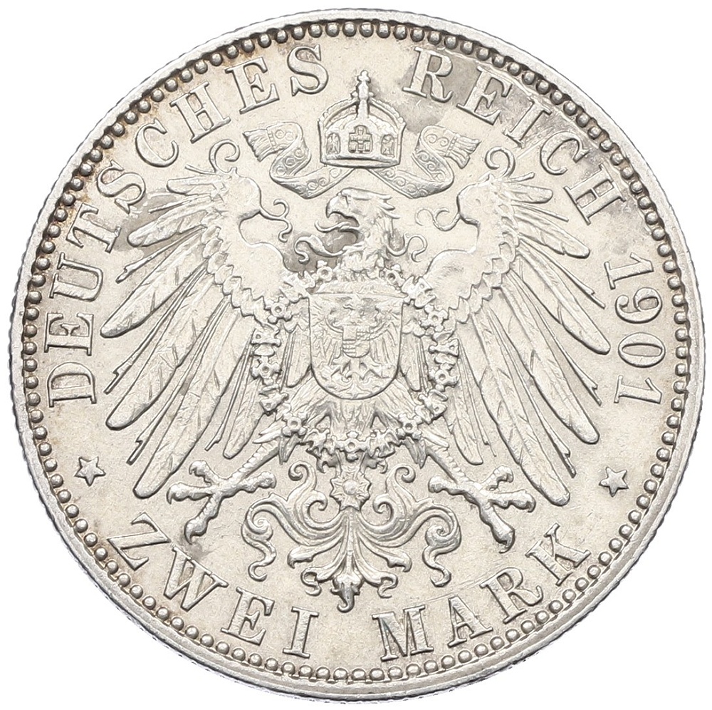 2 марки 1901 года Германия (Пруссия) «200-летие Пруссии» — Фото №2