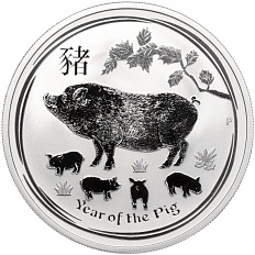 1 доллар 2019 года Австралия «Китайский гороскоп — Год свиньи» — Фото №1