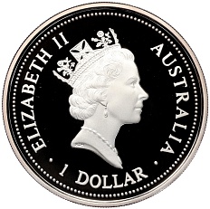 1 доллар 1998 года Австралия «Австралийская кукабара» — Фото №2