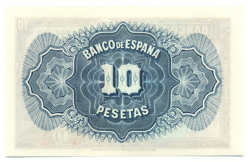 10 песет 1935 года Испания — Фото №2