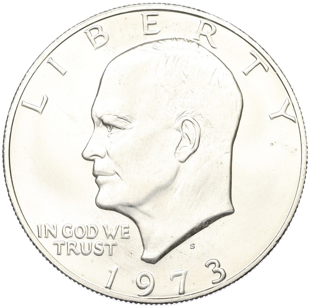 1 доллар 1973 года S США «Эйзенхауэр» — Фото №1