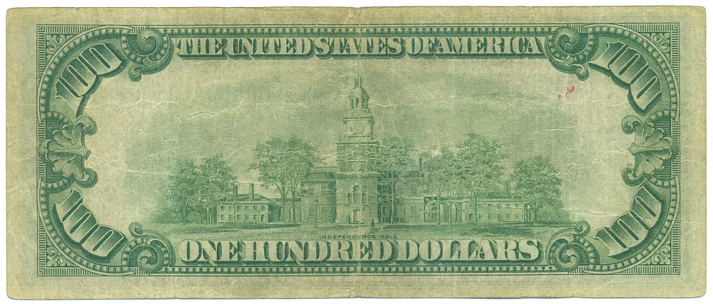100 долларов 1934 года США (Нью-Йорк) — Фото №2