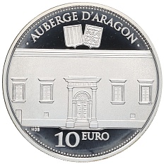 10 евро 2014 года Мальта «Отель Auberge d Aragon» — Фото №1