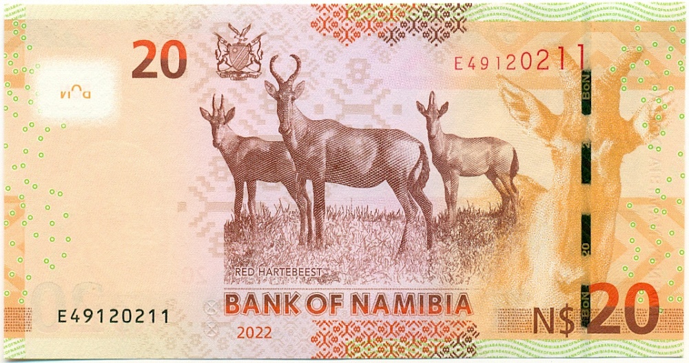 20 долларов 2022 года Намибия — Фото №2