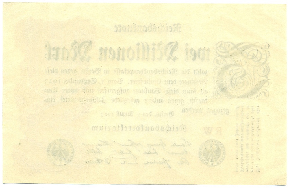 2 миллиона марок 1923 года Германия — Фото №2