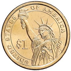 1 доллар 2012 года D США «22-й президент США Гровер Кливленд» — Фото №2